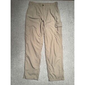 Exofficio Pants Mens 34 Beige Cargo Lightweight Fishing Outdoors Hiking Camping
